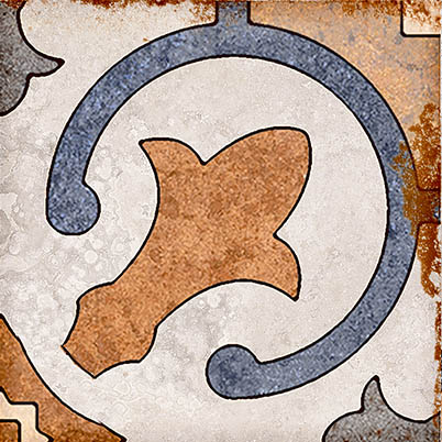 Мелкоформатная плитка Margaret Dec Mix matte 99х99х7 - фото